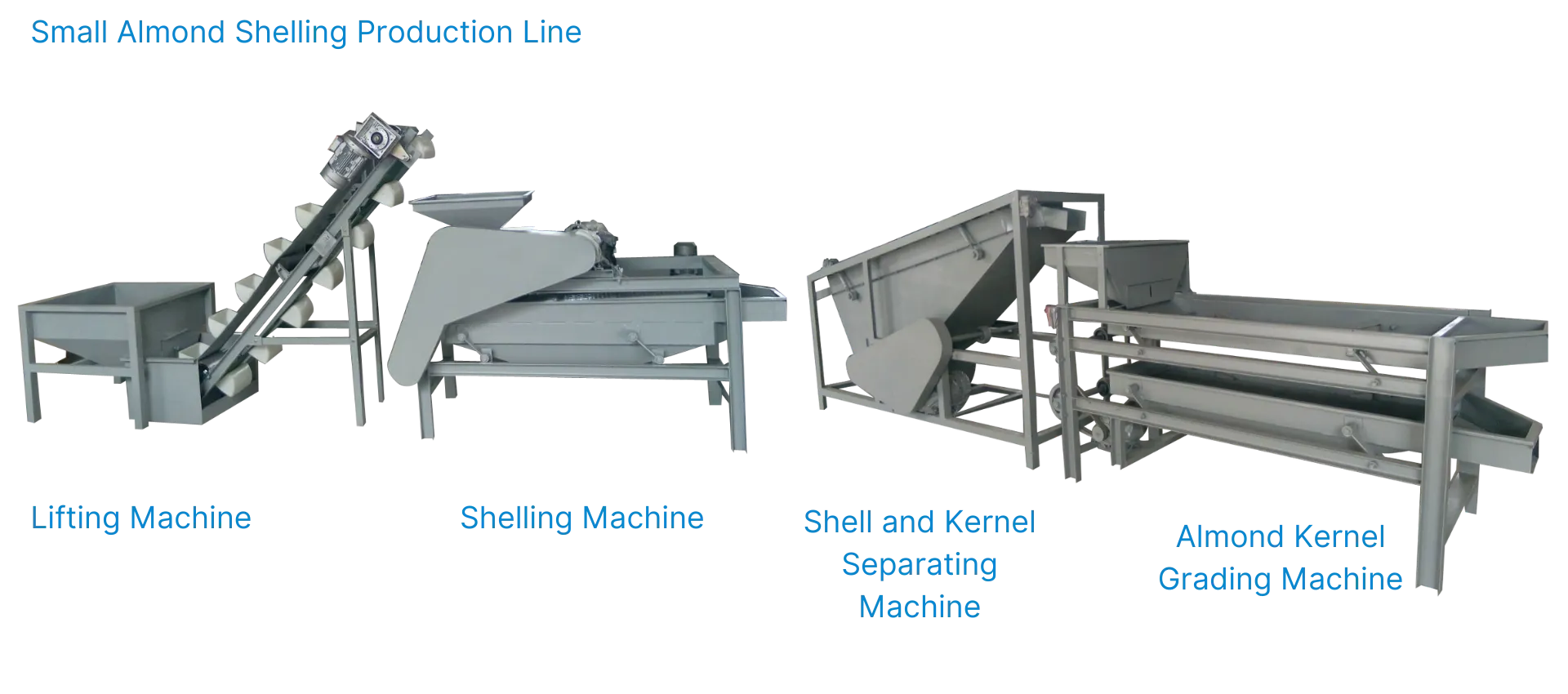 Small Almond Shelling Production Line